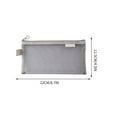 thumbnail image 2 of Transparent Mesh Marker Bag - Large Capacity Student Exam Storage Pouch with Secure Zipper, Waterproof Clear Stationery Organizer for ​​Educational Institution​​ & Office Supplies, 2 of 5