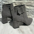 thumbnail image 5 of Tao Tao Women's Booties With Heel, Chunky Stacked Heel Zipper Ankle Boots For Ladies Gray 42, 5 of 5
