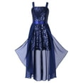 thumbnail image 2 of CHICTRY Big Girls Juniors Allover Sequins High Waist Wedding Birthday Party Dress Proms Ball Gown Navy Blue 16, 2 of 7