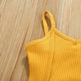 thumbnail image 5 of Fesfesfes Toddler Kids Baby Girls Solid Ribbed Suspender Vest Flared Pants Outfits Set, 5 of 8