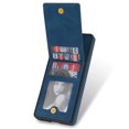 thumbnail image 5 of for Samsung Galaxy S21 Ultra Wallet Case with Card Holder, Faux Leather Kickstand Card Slots Case, RFID Blocking Magnetic Shockproof Protective Slim Back Flip Phone Case for S21 Ultra 6.8",Blue, 5 of 9