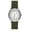 Silver, variant on GEORGE Men's Watch: Silvertone Case, White Easy Read Dial, Olive Green Nylon Strap (FMDOGE006)