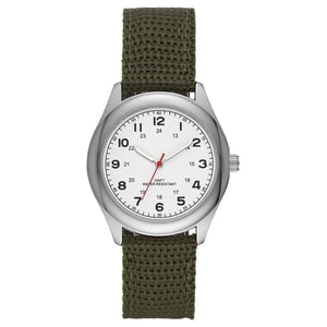 George Men's Casual Watch with Green Nylon Strap