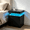 Black, variant on SAYGOGO 2 Drawer Black Gold Nightstand, Modern Adjustable LED Bedside Table with Open Shelf for Bedroom
