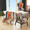 thumbnail image 4 of Designart "Colorful Abstract Painting Strokes II" Upholstered Modern Accent Chair and Arm Chair, 4 of 5