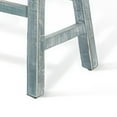 thumbnail image 4 of Rena Bar Height Bench- 33 Inch Rustic Seagrass Green Mahogany Wood, 4 of 5