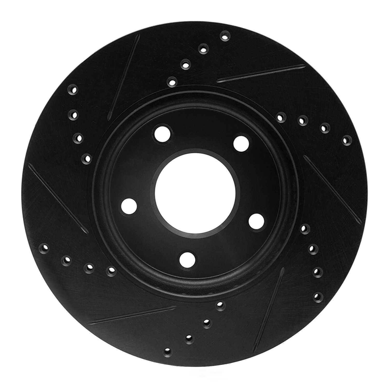 Dynamic Friction Company 633-67103R DFC Brake Rotor - Drilled And Slotted - Black
