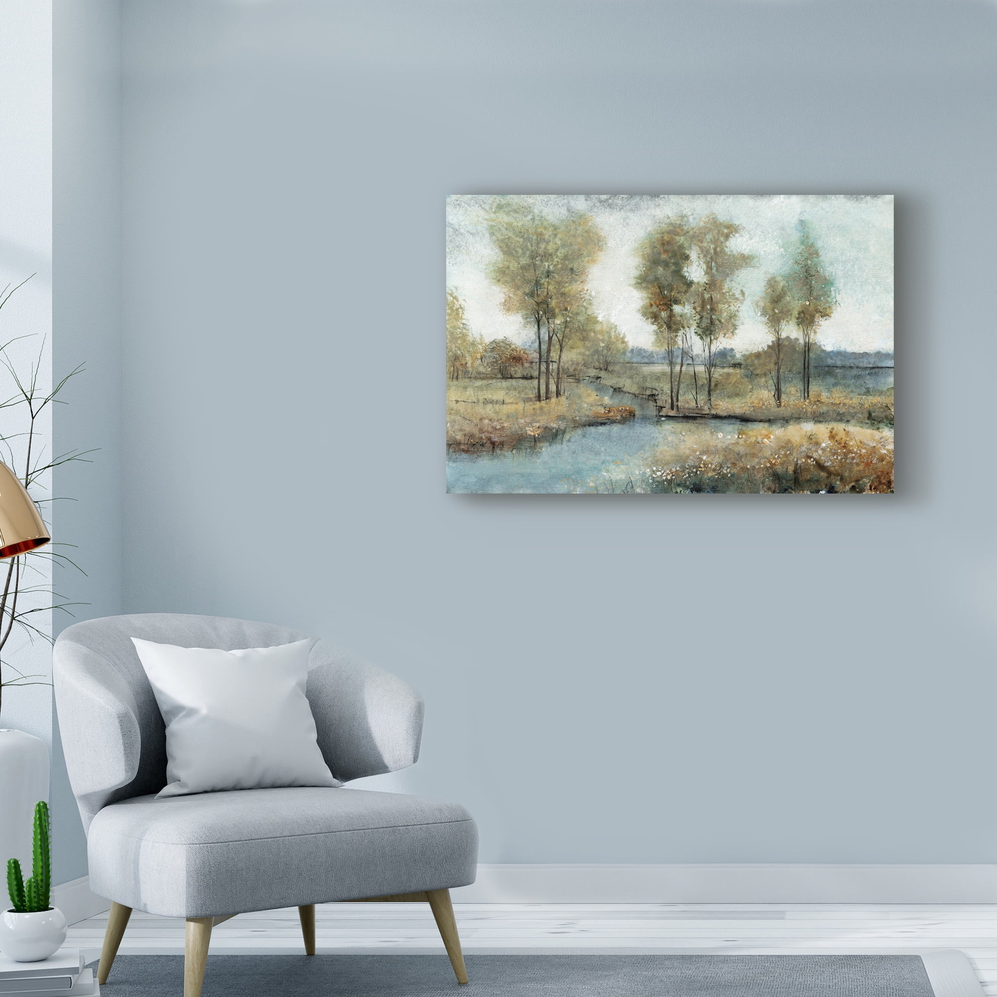 Trademark Fine Art 'Stream Side I' Canvas Art by Tim OToole