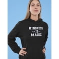 thumbnail image 2 of Kindness Is Magic Quote Hoodie Women -GoatDeals Designs, Female XX-Large, 2 of 4