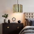 thumbnail image 5 of Linen Drum Lampshades Black White Birch Trees Bare Branches Forest 13"x13"x10" Light Shade for Table Lamps Floor Lamps Drum Lamp Shades Lampshade Replacement Assembly Required, 5 of 8