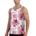 thumbnail image 2 of Haiem Peonies And Roses Men Workout Tank Top Gym Bodybuilding Sleeveless Muscle T Shirts Athletic Tank Breathable Workout Shirt-4X-Large, 2 of 9