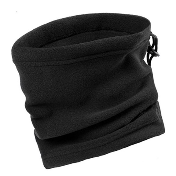 Grofry Neck Warmer Unisex Polar Fleece Neck Warmer Thermal Snood Scarf Hat Ski Snowboarding Wear One Size
