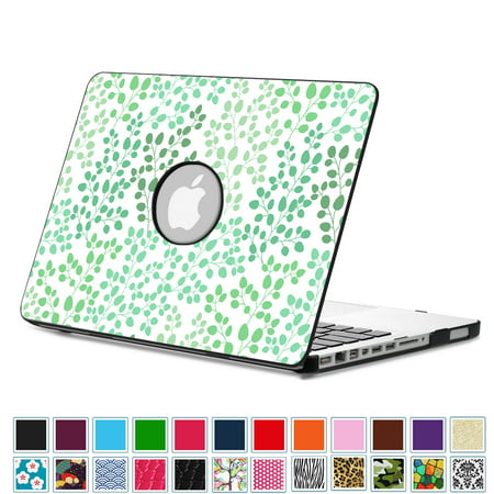 Fintie MacBook Pro 13 Case (Non-Retina) with PU Leather Coated Plastic Hard Cover Snap On Protective Cover, Leaf