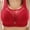 Red, variant on Generic Plus Size Bras for Old Women No Underwire Full Coverage Sport Bra Comfortable Vest Style Bras Push Up Underwear