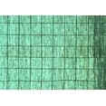 thumbnail image 1 of Ahgly Company Machine Washable Indoor Rectangle Checkered Turquoise Blue Modern Area Rugs, 8' x 10', 1 of 1