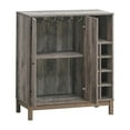 thumbnail image 6 of Maklaine Modern 2-door Wood Wine Cabinet with Stemware Rack Gray, 6 of 8
