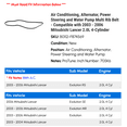 thumbnail image 2 of Air Conditioning, Alternator, Power Steering and Water Pump Multi Rib Belt - Compatible with 2003 - 2006 Mitsubishi Lancer 2.0L 4-Cylinder 2004 2005, 2 of 2