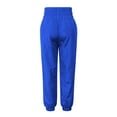 thumbnail image 6 of Women's Sports Trousers Trendy Elastic Waist Street Jogger Lightweight Non-Elastic Nylon Workout Jogging Bottoms Lounge Trousers with Pockets, 6 of 7