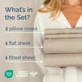 thumbnail image 2 of Queen Size 4 Piece Sheet Set - Comfy Breathable & Cooling Bed Sheets Set - Hotel Luxury Bedding for Women, Men, Kids & Teens - Deep Pockets, Easy Secure Fit, Soft and Wrinkle Free - Oeko-Tex - White, 2 of 8