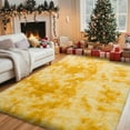 thumbnail image 3 of SARAG 6x9 Fluffy Area Rug,Soft Plush Non-Slip Carpet for Living Room Kids Room Dining Room Bedroom Nursery,Tie-Dye Yellow, 3 of 7