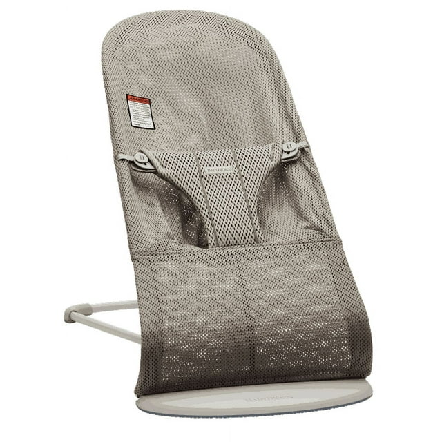 BabyBjorn Bouncer Bliss, Light gray frame, Mesh, Gray beige
