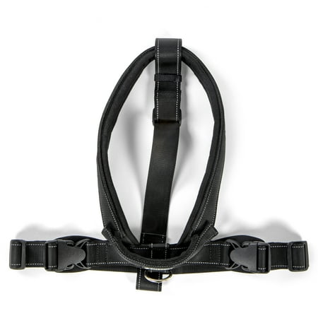 UPC: 0786306777241 | Sherpa Travel Dog Harness  Built-in Quick Grab Leash Handle – Easy to Put On  Padded for Comfort  Reflective Stitching – Black  Extra Large