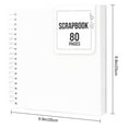 thumbnail image 6 of ZenCart 8/10-Inch Scrapbook Photo Album 80 Pages Spiral Bound DIY Hard Cover Spiral Wedding Travel Baby Shower Children Family Anniversary Picture Book, 6 of 7