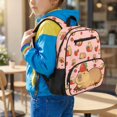 thumbnail image 3 of Jeiento Cute Capybara Lightweight Polyester Toddler Bookbag, Strawberry Preschool Backpack with Front Pockets, Dual Use Kids School Bag for Daycare Outdoor Activities, 3 of 7