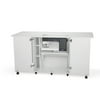 Kangaroo Emu Sewing And Storage. Cabinet And Table W/ Lift, White