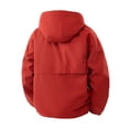 thumbnail image 3 of Men's Tactical Softshell Hooded Jacket, Windproof Waterproof Loose Casual Sport Rain Coat with Multi Snap Pockets, Outdoor Outerwear for Commuting Hiking Camping Red, 3 of 6