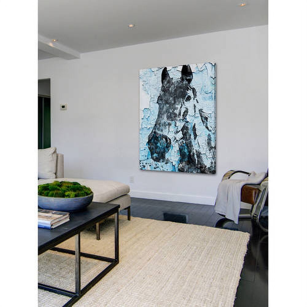"Night Song Horse" Painting Print on Wrapped Canvas