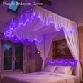 thumbnail image 2 of Luces de cadena JACUXLSS moradas 10 m 100 LED 8 modos 110V, 2 of 9