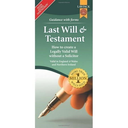 - Last Will & Testament Form Pack (Loose Leaf)