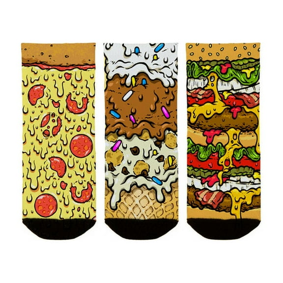 Rock Em Elite Pizza Ice Cream Cheeseburger Toddler 1-2 Yr Old Socks