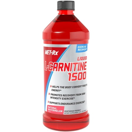 MET-Rx Liquid L-Carnitine 1500, Watermelon, 16 Fl (Best Time To Take L Carnitine And Cla)