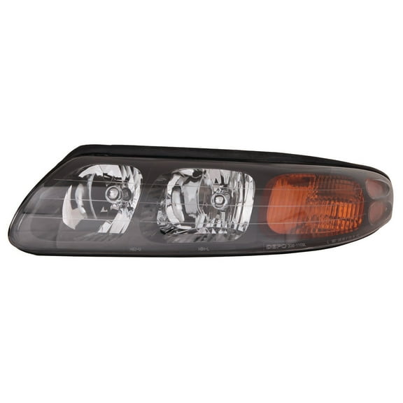 New Aftermarket Driver Side Front Head Lamp Assembly 19245099 CAPA fits 2000-2003 Pontiac Bonneville