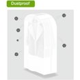thumbnail image 5 of Garment Covers Transparent Waterproof Dustproof Protection Clothes Covers Universal Clothes Rack Protector Garment Covers for Shirt Suits Coats Clothes 30x120x50CM, 5 of 5