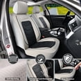 thumbnail image 2 of for HONDA HR-V 2024 Car Seat Cover, Gray Car Seat Covers, Waterproof Leather Full Set of 5 Seats Easy to Clean and Install Beautify Interior, Pet Car Seat Covers, 2 of 9