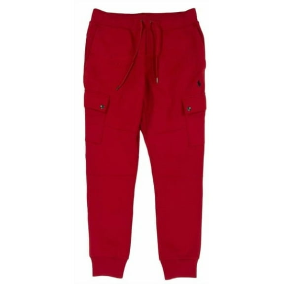 Polo Ralph Lauren Men's Red Big &Tall Double Knit Fleece Track Sweat Pants, 1XB