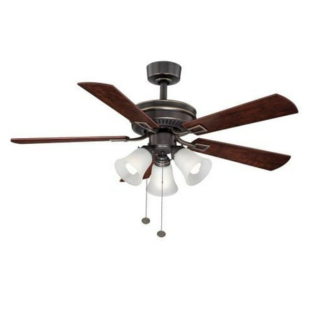 Hampton Bay Sinclair 44 In Tarnish Bronze Ceiling Fan Walmart Com