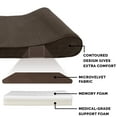 thumbnail image 6 of FurHaven | Memory Foam Microvelvet Luxe Lounger Pet Bed for Dogs & Cats, Espresso, Medium, 6 of 11