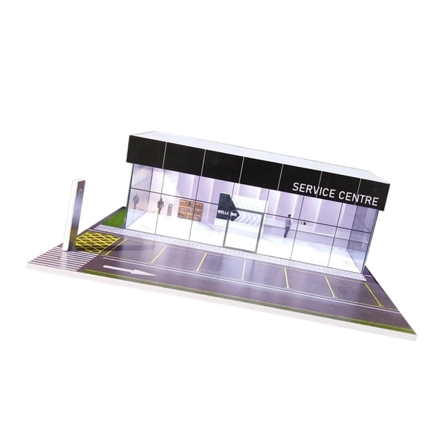 Vitrina para modelos de coches a escala 1/64, caja de almacenamiento para coches de juguete, accesorio fotográfico, decoración a prueba de polvo con Centro de servicio