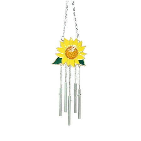 

Veki Crafts Sunflower Wind Bedroom Decorations Room Chime Pendant Living Home Decor Parrot Wind Chimes