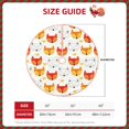 thumbnail image 3 of Kdxio Cute Fox with Heart Print Christmas Tree Skirt Christmas Xmas Tree Skirts Mat for New Year Holiday Christmas Party Decorations-48", 3 of 7