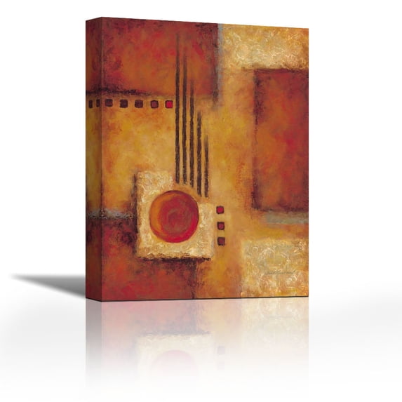 Orange I - Contemporary Fine Art Giclee on Canvas Gallery Wrap - wall décor - Art painting - 19 x 27 Inch - Ready to Hang