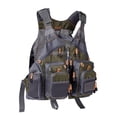 thumbnail image 3 of (2 pack) Bassdash Unisex Fishing Vest, One Size, Green, Mesh, Outdoor, Adjustable, 18 Pockets, 3 of 8