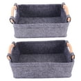 thumbnail image 4 of SOPOTUTU Grey Felt Storage Baskets for Shelves 2-Pack Home Organization and Storage Solution, 4 of 8