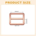 thumbnail image 2 of 8pcs Flat Metal Slide Buckle, 1" Zinc Alloy Adjustable Buckles, Webbing Strap Fastener Tri Glide Adjuster Slider for Bags Backpack Purse Belts, Rose Gold, 2 of 7