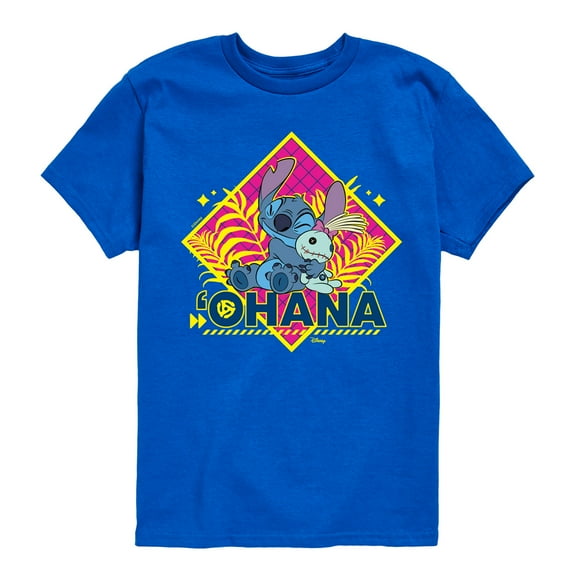 Disney - Lilo & Stitch - Ohana - Toddler & Youth Short Sleeve Graphic T-Shirt