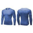 thumbnail image 3 of ZZwxWA Men's Compression Shirt Long Sleeve Cool Dry Workout Athletic Base Layer Undershirts for Running Basketball Cycling, 3 of 3